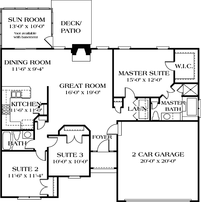 Main Floor Plan: 106-109