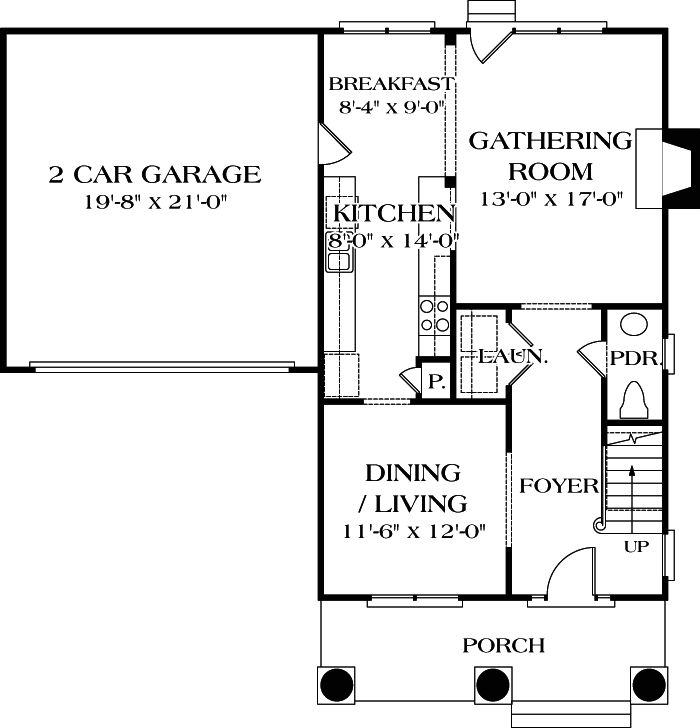 Main Floor Plan: 106-132