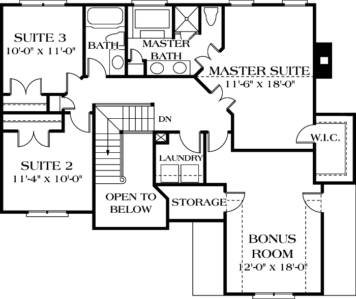 Upper/Second Floor Plan: 106-137