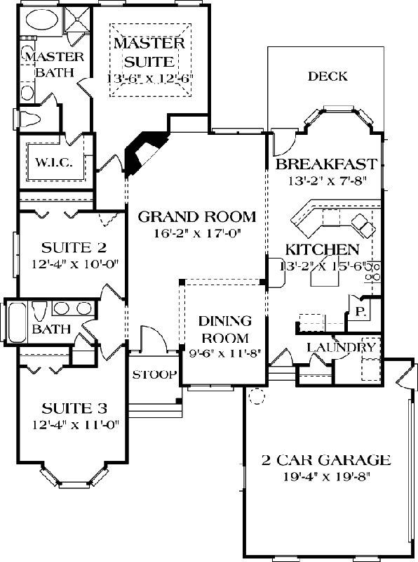 Main Floor Plan: 106-138