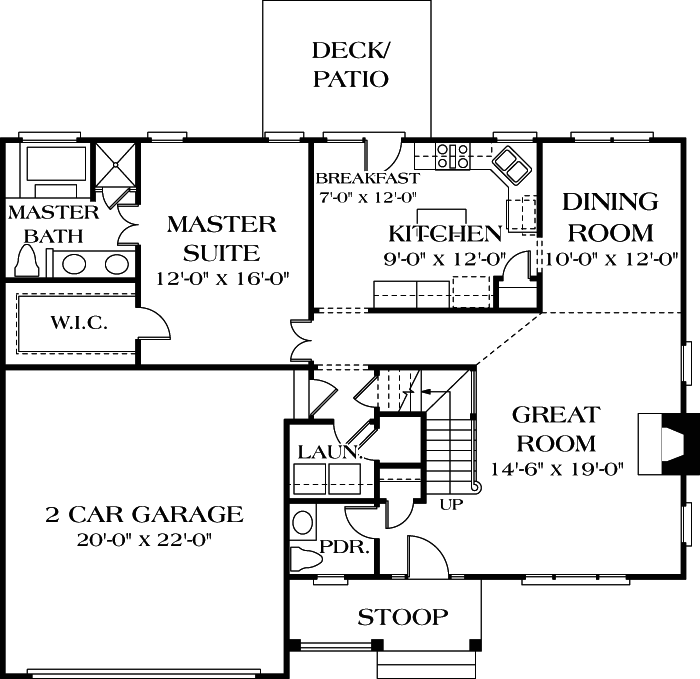 Main Floor Plan: 106-140
