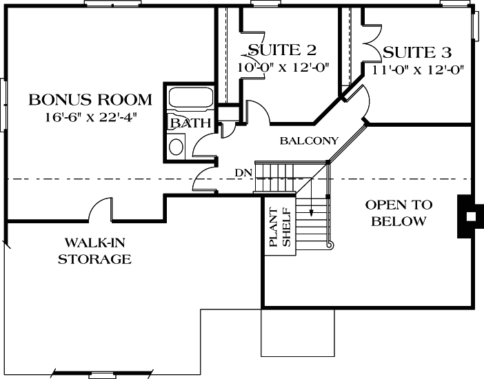 Upper/Second Floor Plan: 106-141