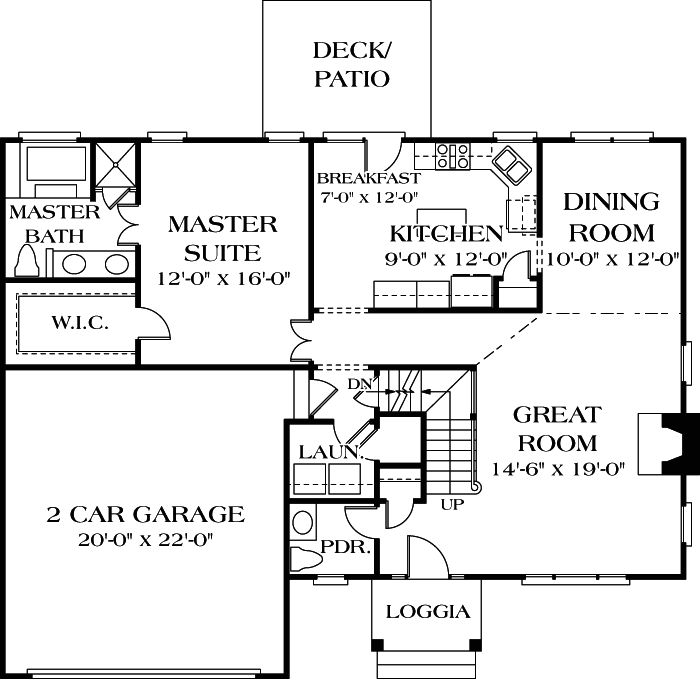 Main Floor Plan: 106-142