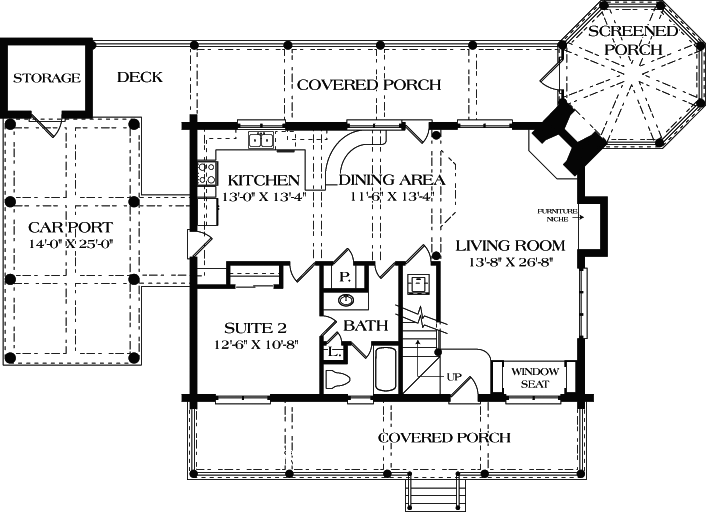 Main Floor Plan: 106-144