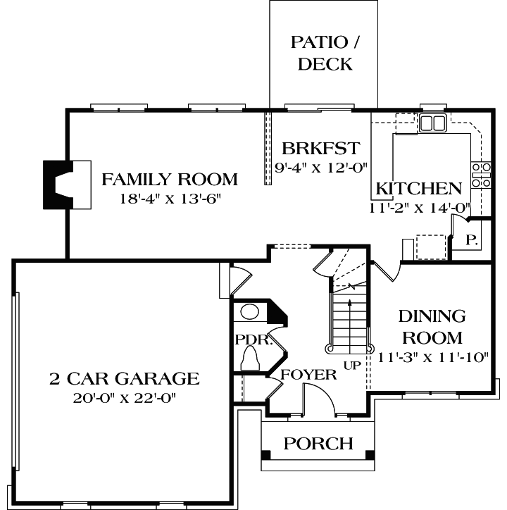 Main Floor Plan: 106-146
