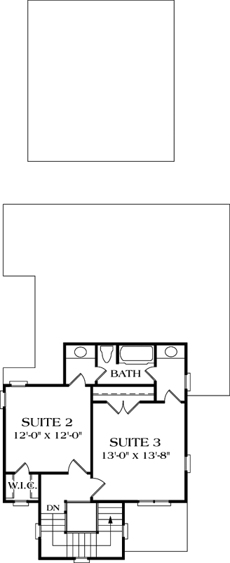 Upper/Second Floor Plan: 106-147
