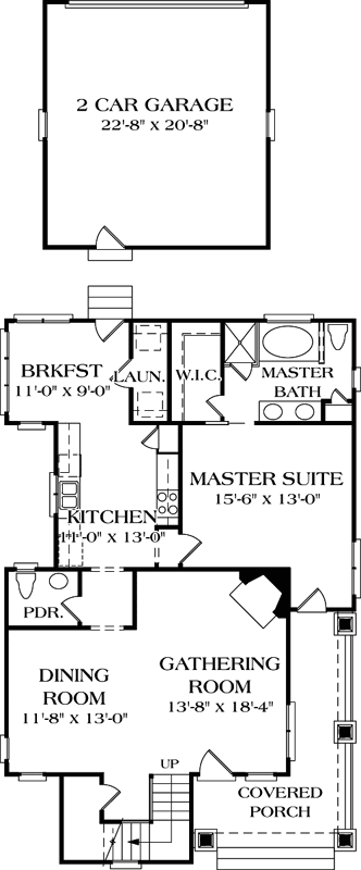 Main Floor Plan: 106-148