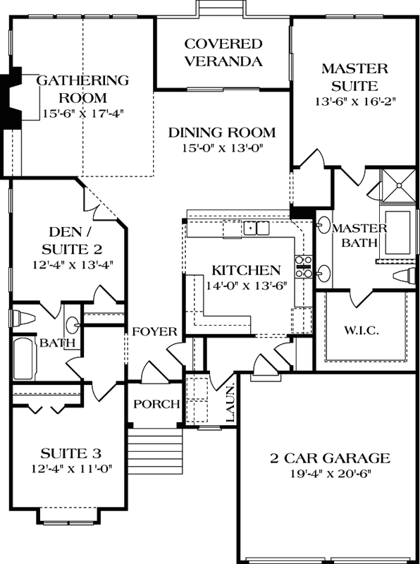 Main Floor Plan: 106-154