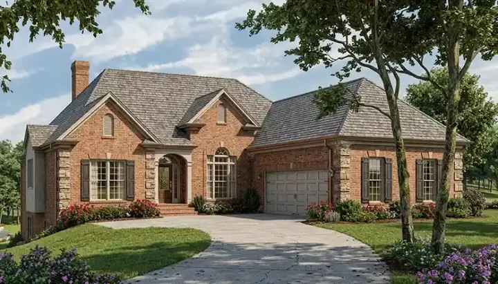 Traditional house plans 106-162 - front exterior, 3,147 sq ft, 4 bed, 3 bath house plans | Monster House Plans