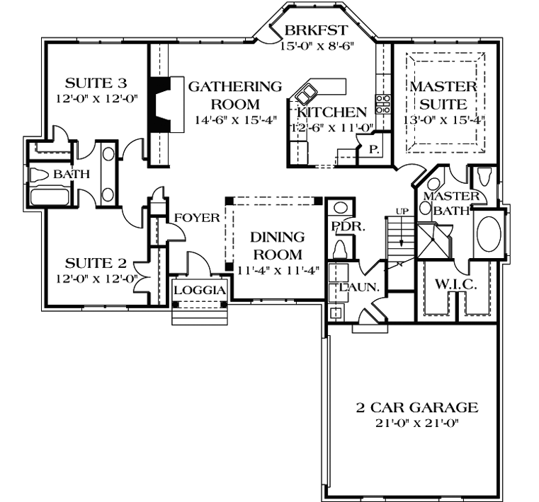 Main Floor Plan: 106-163