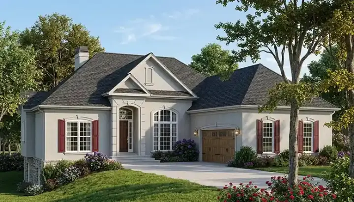 Traditional house plans 106-164 - front exterior, 3,240 sq ft, 4 bed, 3 bath house plans | Monster House Plans