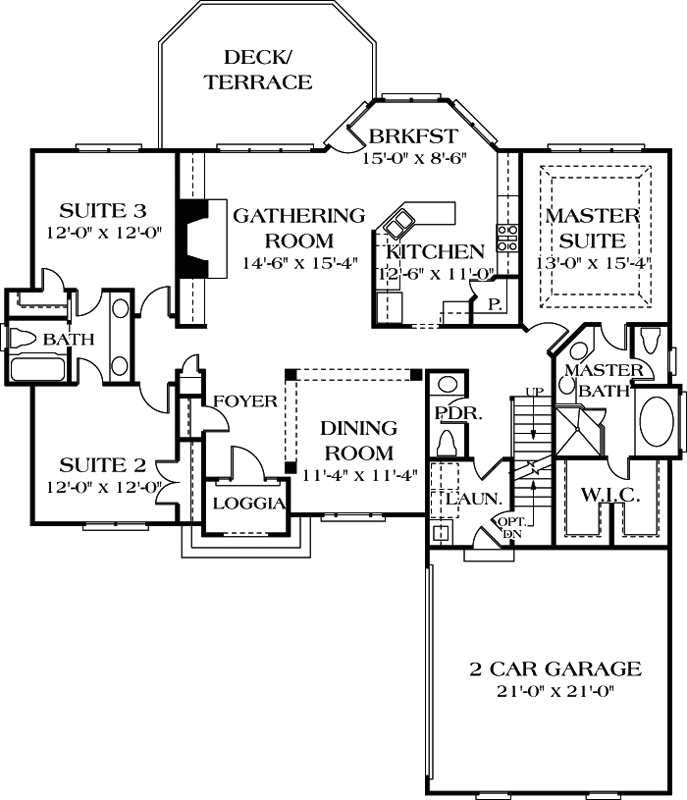 Main Floor Plan: 106-164
