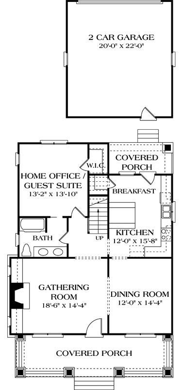 Main Floor Plan: 106-165