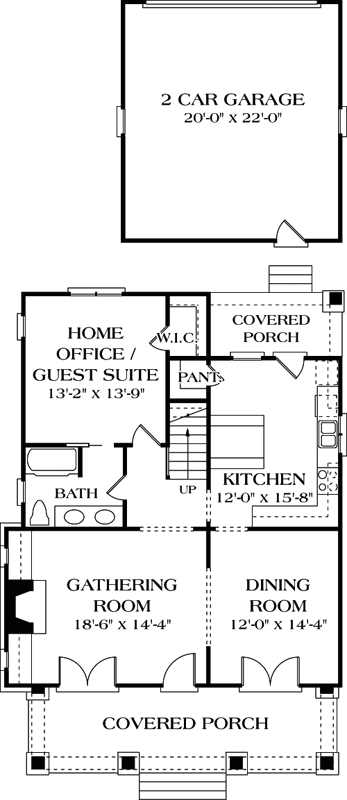 Main Floor Plan: 106-166