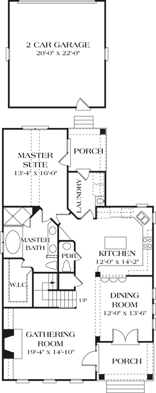 Main Floor Plan: 106-172