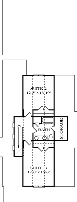 Upper/Second Floor Plan: 106-177