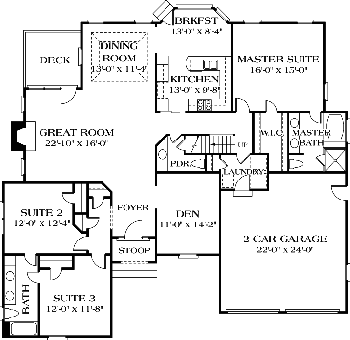 Main Floor Plan: 106-185