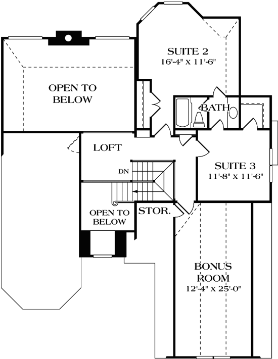Upper/Second Floor Plan:106-187