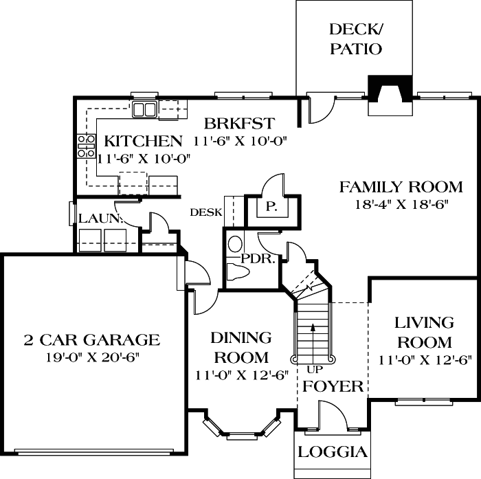 Main Floor Plan: 106-190