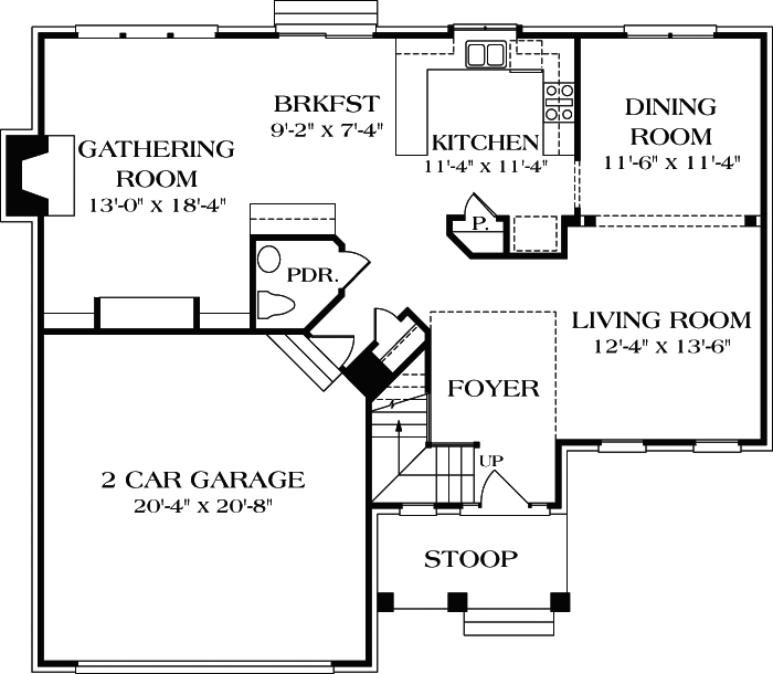 Main Floor Plan: 106-194