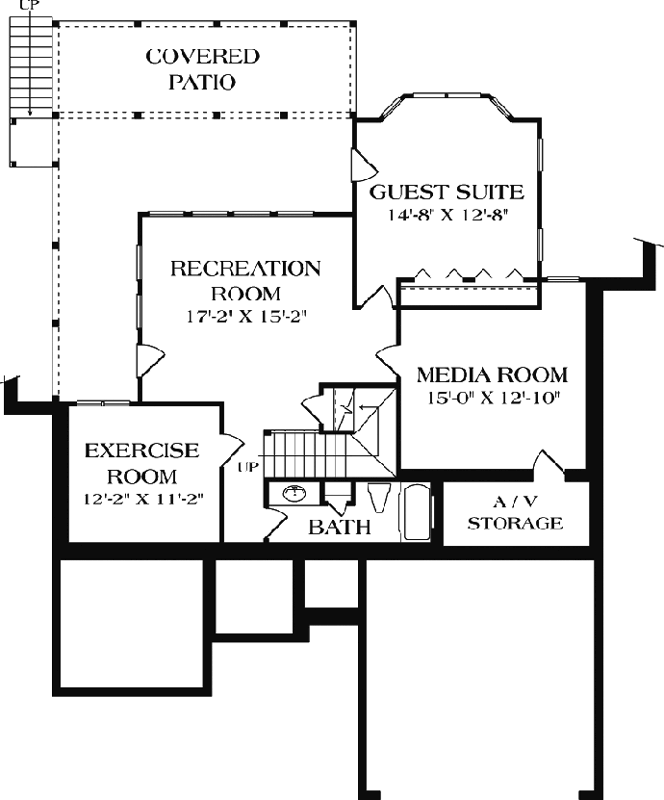 Lower Floor Plan: 106-195