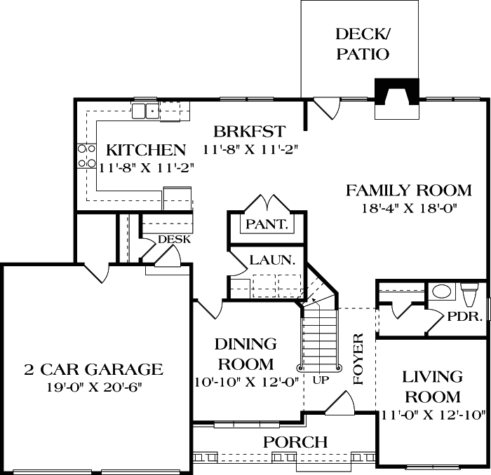 Main Floor Plan: 106-197