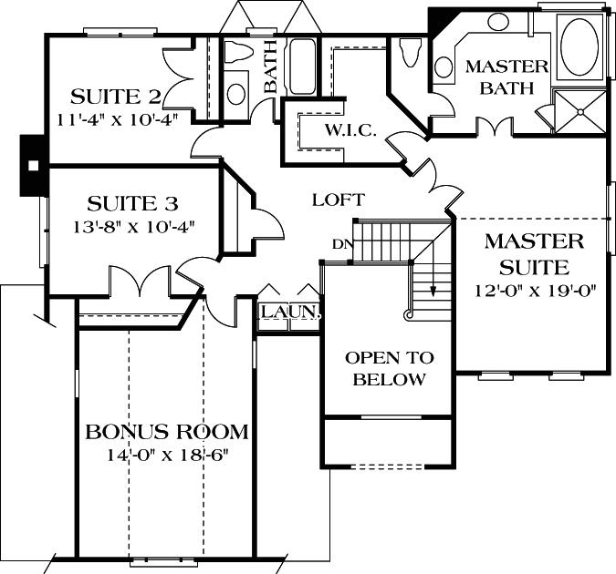 Upper/Second Floor Plan:106-201