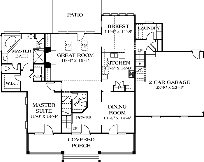 Main Floor Plan: 106-207