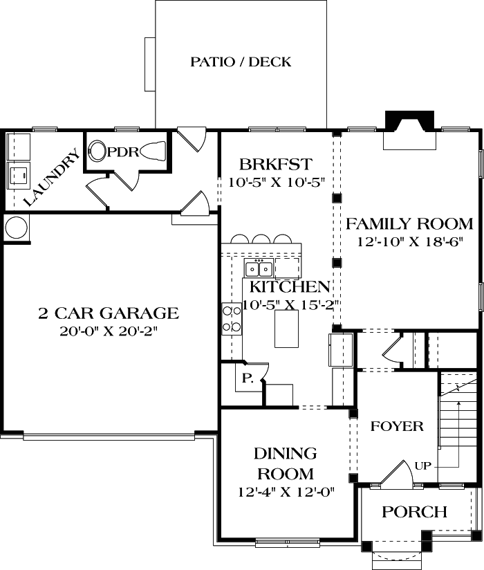 Main Floor Plan: 106-208