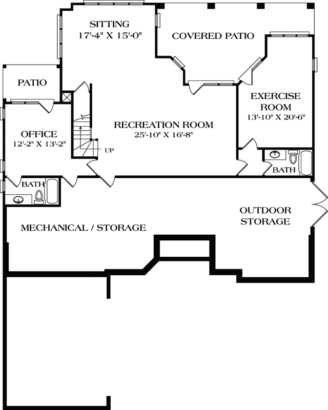 Lower Floor Plan: 106-213
