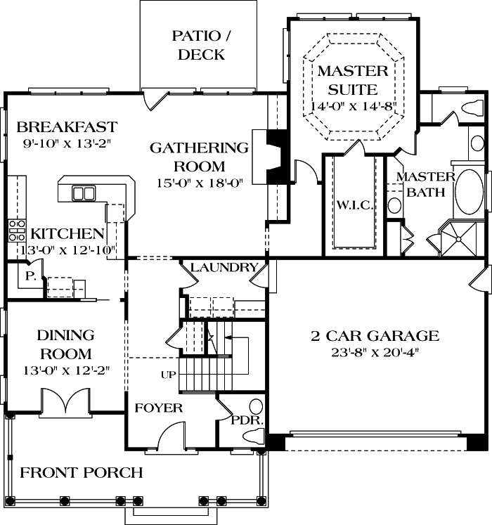 Main Floor Plan: 106-214