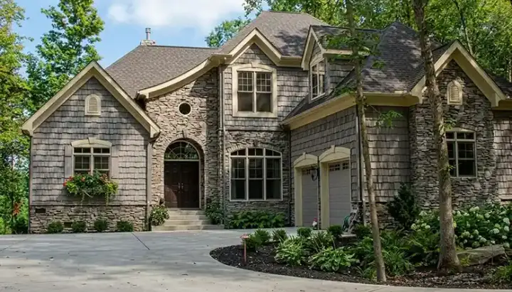 French Country house plans 106-215 - front exterior, 2,443 sq ft, 3 bed, 3 bath house plans | Monster House Plans