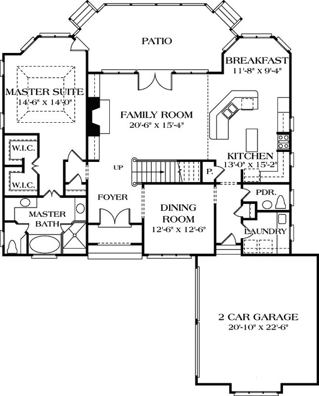 Main Floor Plan: 106-215