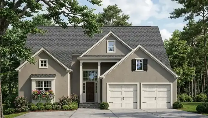 Traditional house plans 106-218 - front exterior, 2,453 sq ft, 3 bed, 2 bath house plans | Monster House Plans