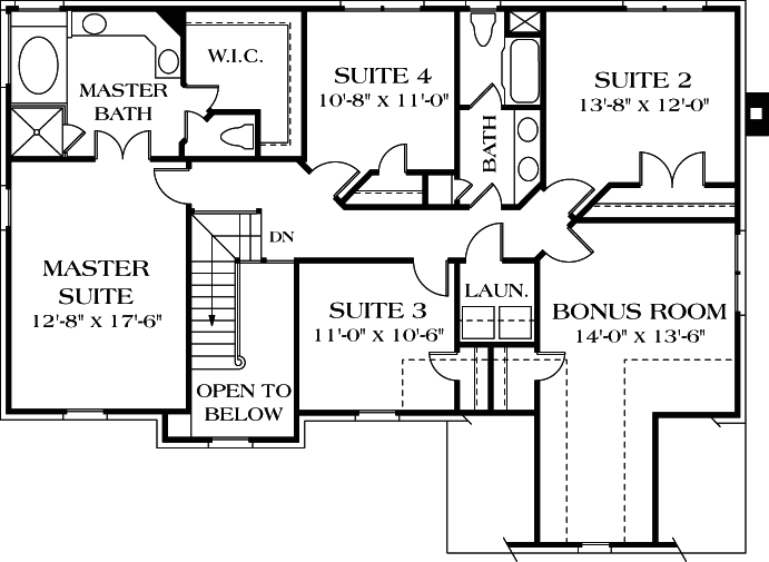 Upper/Second Floor Plan: 106-221