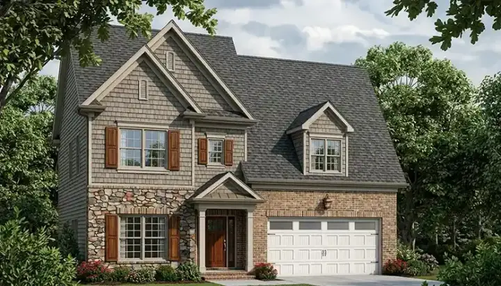 Southern house plans 106-227 - front exterior, 2,477 sq ft, 4 bed, 3 bath house plans | Monster House Plans