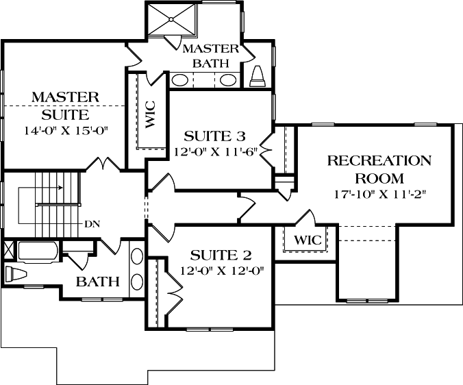 Upper/Second Floor Plan:106-229
