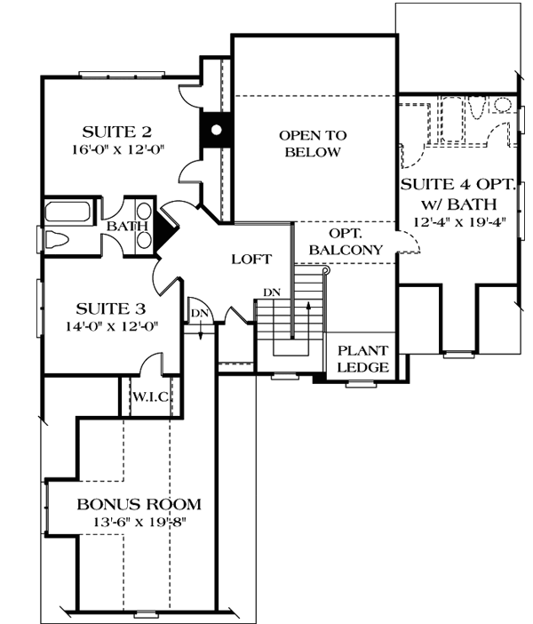 Upper/Second Floor Plan:106-233
