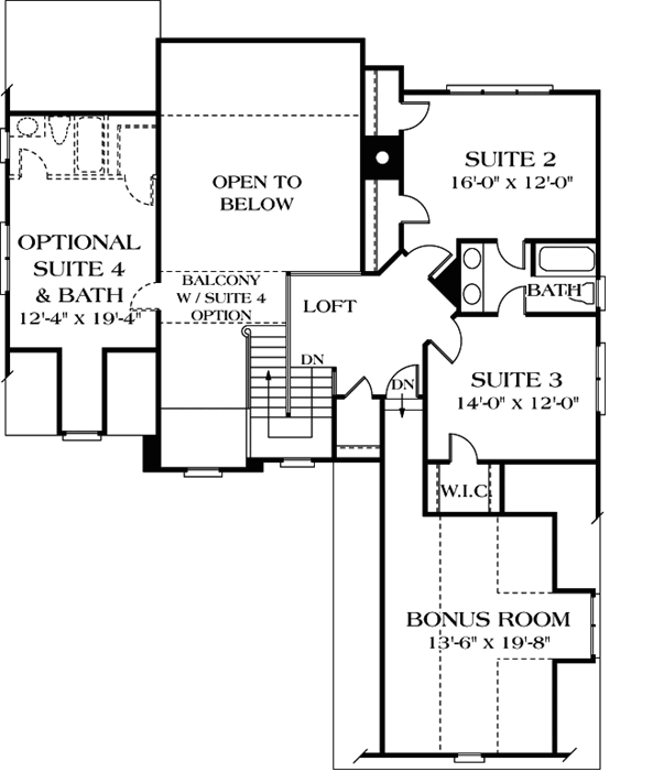 Upper/Second Floor Plan: 106-234