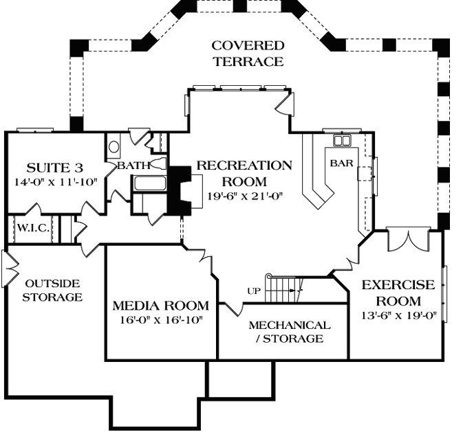 Lower Floor Plan: 106-241
