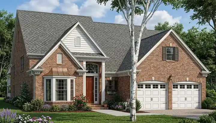 Traditional house plans 106-243 - front exterior, 2,552 sq ft, 3 bed, 2 bath house plans | Monster House Plans