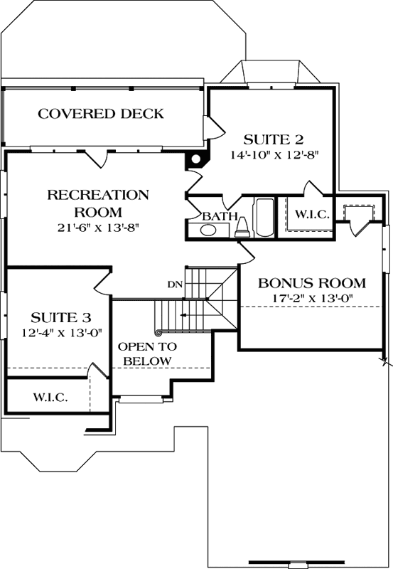 Upper/Second Floor Plan: 106-243
