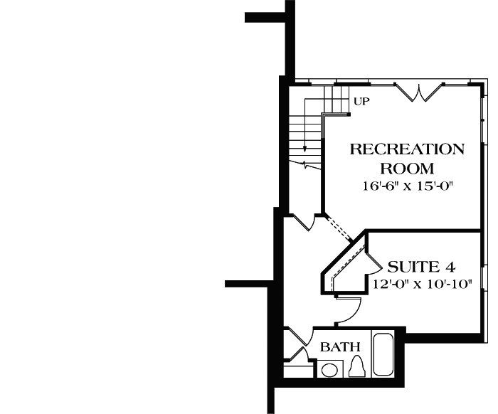Lower Floor Plan: 106-245