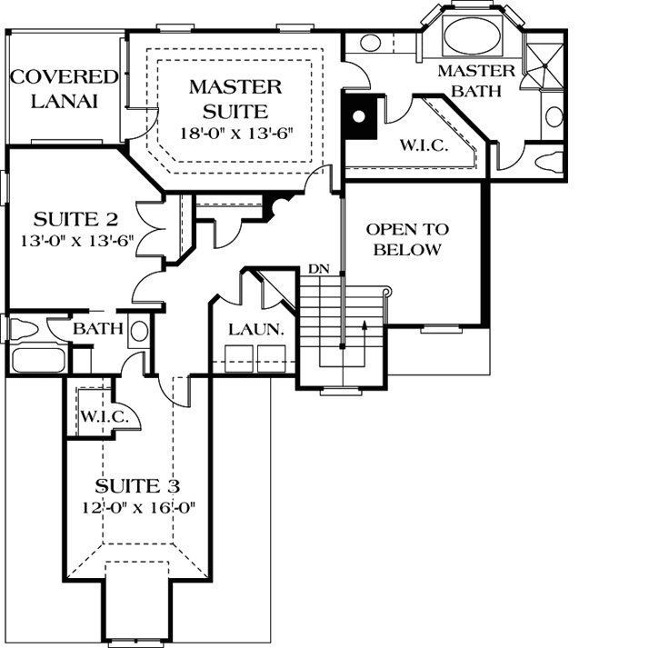 Upper/Second Floor Plan: 106-248