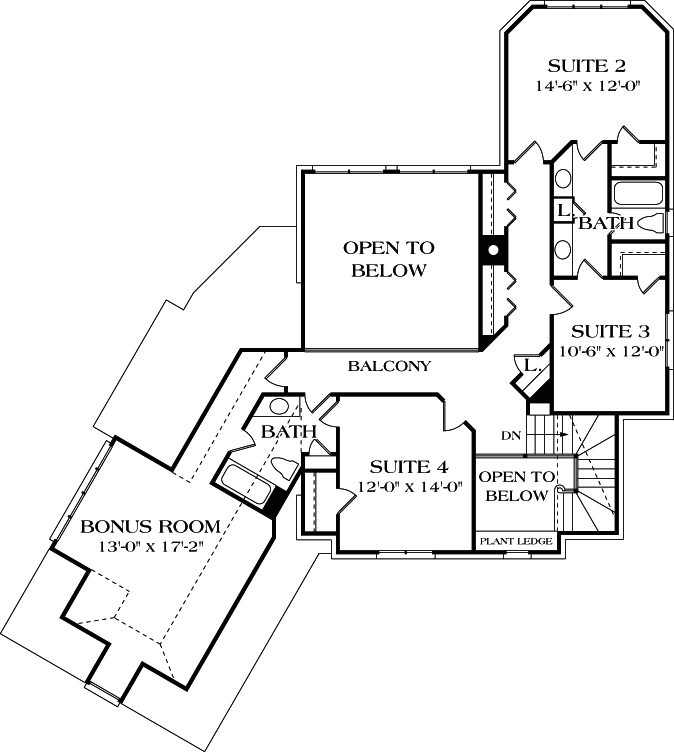 Upper/Second Floor Plan: 106-254