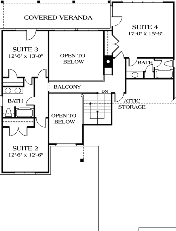 Upper/Second Floor Plan:106-255