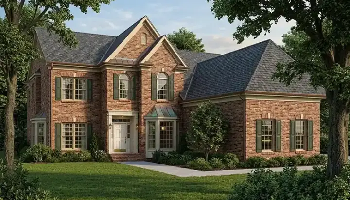 Traditional house plans 106-257 - front exterior, 2,960 sq ft, 5 bed, 3 bath house plans | Monster House Plans