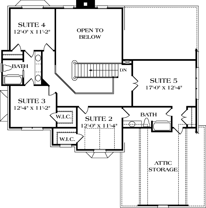 Upper/Second Floor Plan: 106-257