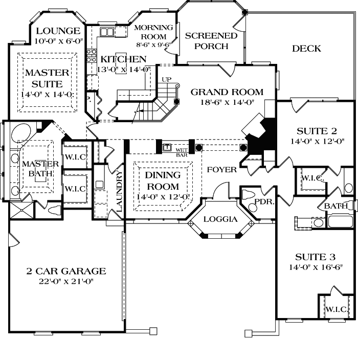 Main Floor Plan: 106-258