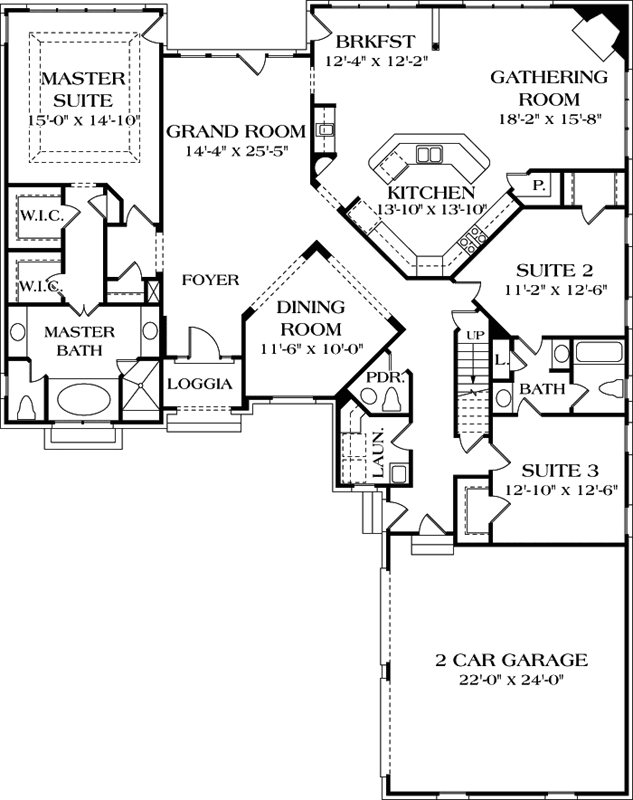 Main Floor Plan: 106-264